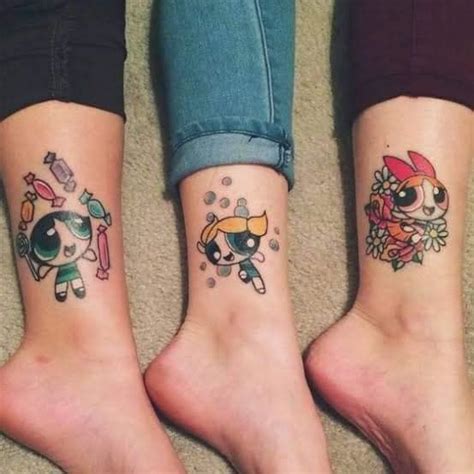 tatuajes de burbuja de las chicas superpoderosas|30 ideas lindas de tatuajes de las chicas súper poderosas